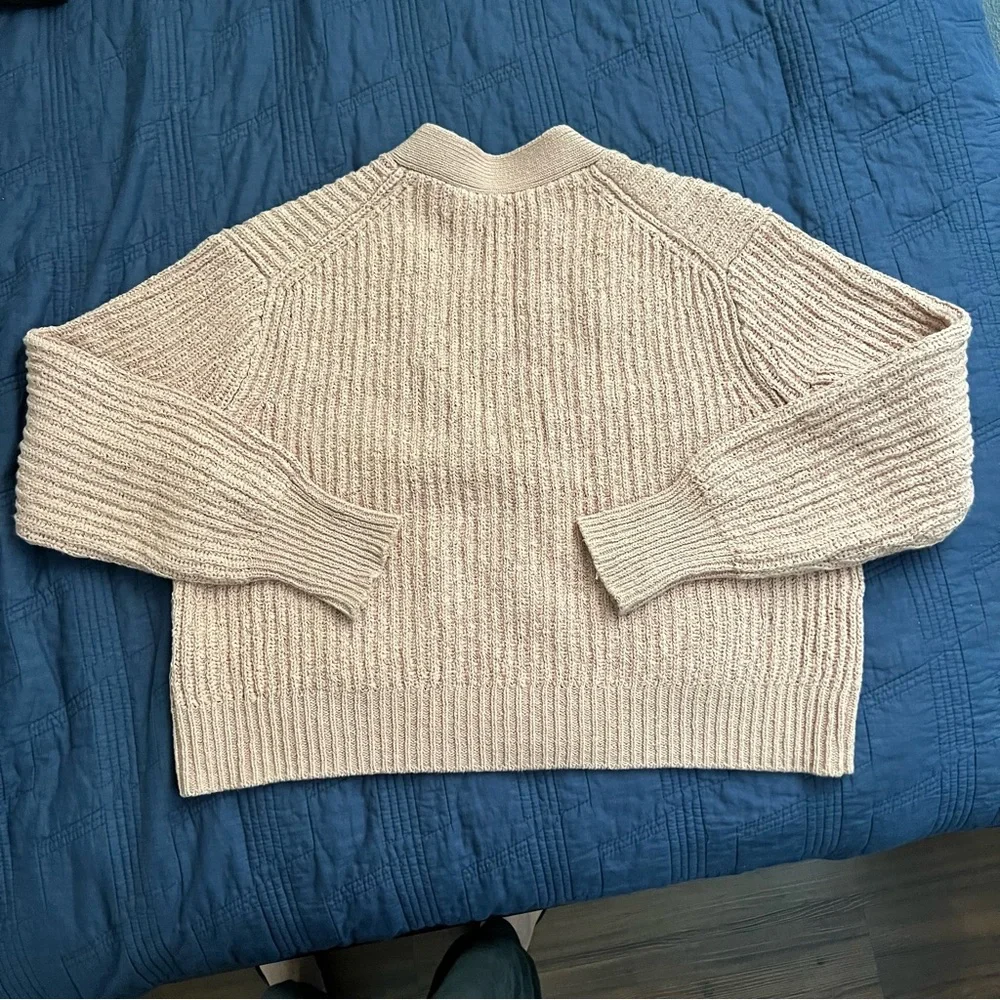 J crew beach cardigan chunky patch pocket size small pink - Picture 4 of 7
